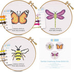 Kraftex Floral Stamped Cross Stitch Kits by Kraftex