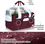 JJRING Craft Organizer Tote Bag, Art Storage Caddy - Image 4