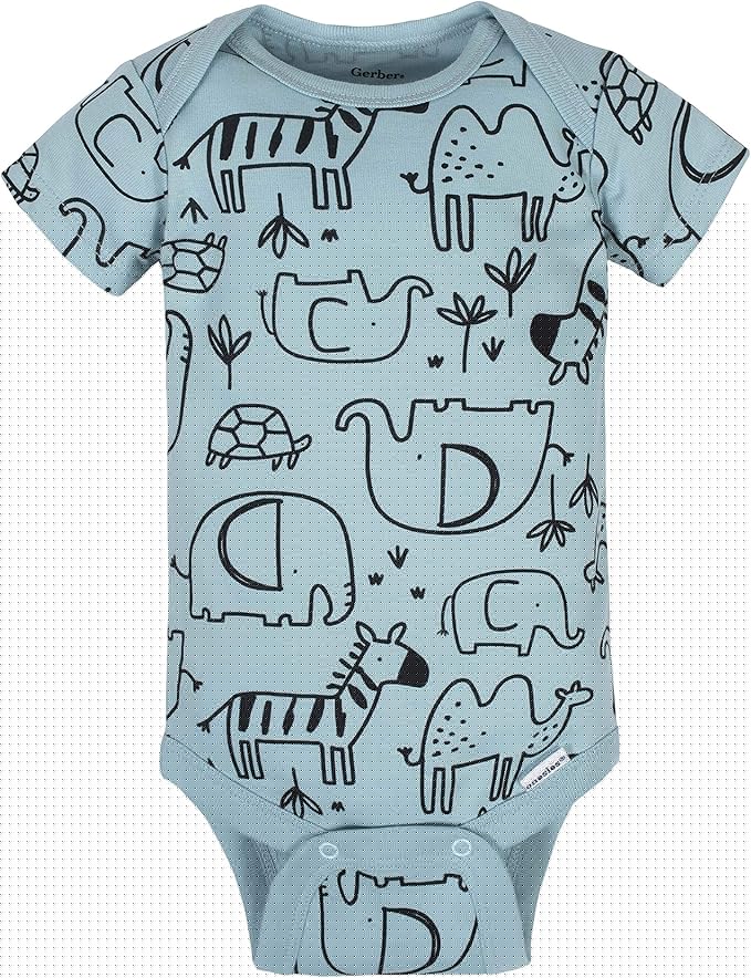 Gerber unisex-baby 8-pack Short Sleeve Onesies Bodysuits