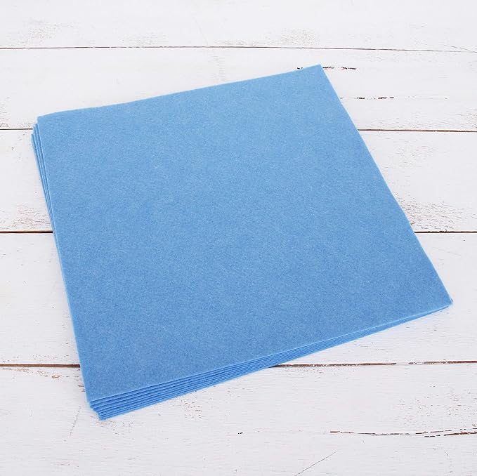 Threadart Light Blue Premium Felt Sheets by ThreadArt