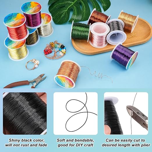328 Feet Tarnish Resistant Copper Wires 28 Gauge/0.3mm Jewelry Craft Wires - Image 2