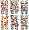 60-Piece Vintage Holographic Cherub Angel Fairy Scrapbook Stickers – Waterproof by YOKSAS