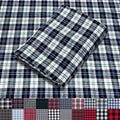 Pico Textiles 20 Yards Bolt Blue and White Tartan Plaid Flannel Fabric by PicoTextiles