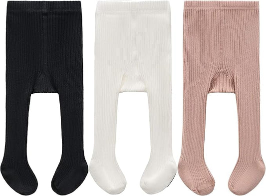 CECORC Baby Girls Tights Toddler Cable Knit Leggings Thick Cotton Infant Stockings Pantyhose 1-10T