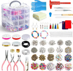 Jewelry Making Kit, Supplies Includes Beads, Instructions, Wire by INSCRAFT