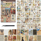 Pre-Cut Vintage Stickers for Journaling, 500+ Scrapbook Stickers and 20 A5 by Ahmagen