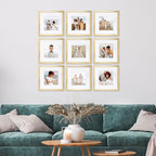 Sheffield Home 9 Piece Gallery Wall Frame Set, 12x12 in. Matted to 8x8 in. - Image 2