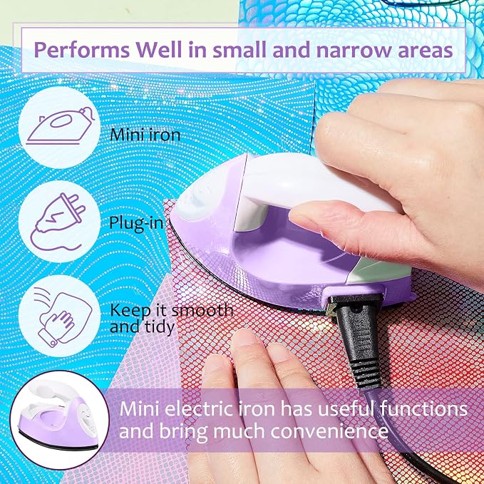 Honoson Mini Craft Iron Mini Heat Press Small Iron 3.93 x 2.36 x 2.76 in - Image 5