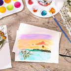 25 Sheets Watercolor Paper 5 x 7 in, 300 GSM Deckled Edge Handmade Paper | - Image 5