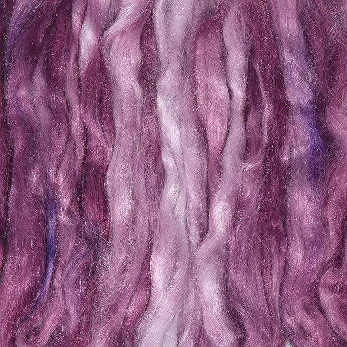 Hand Dyed FIRESTAR Nylon Fiber for Spinning, Felting and Doll Making. Trilobal - Image 2