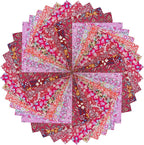 HANPATQUI 50PCS 5 x 5 inch 100% Cotton Fat Quarters Fabric - Image 2