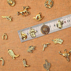 MARFOREVER 40 Pcs/20 Pairs Western Cowboy Cowgirl Charms - Image 2