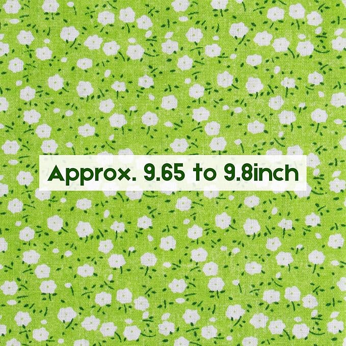 AUEAR, 35 Pack Cotton Print Fabric Bundle Squares 9.8"x9.8" Quilting Sewing - Image 5