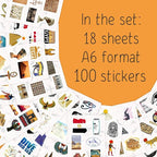 BulbaCraft 100Pcs Egypt Stickers - Image 2