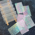 LITMIND 12 Sheets Iridescent Transparent Textured Stained Glass Variety Pack - Image 2