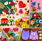 HaoFeiJH 6 Rolls 8"x20" Soft Felt Fabric Sheets, 1.6mm Thick, and Projects - Image 5