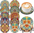 EWJRNSF 10 PCS Mandala Diamond Art Coasters Kit by EWJRNSFDiamondPainting