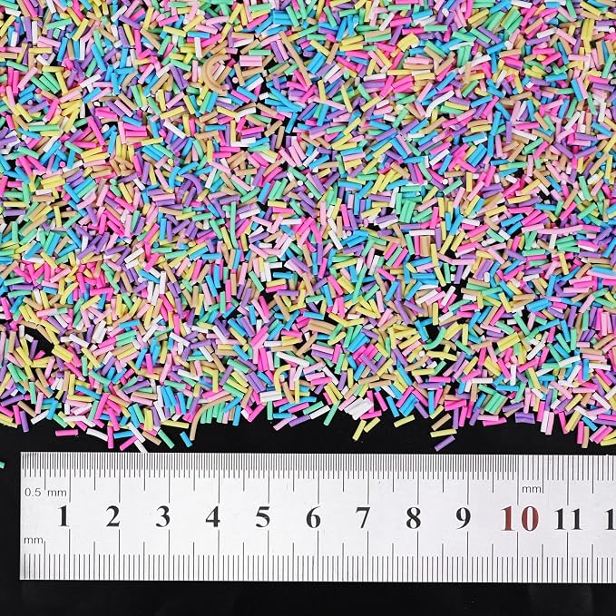 DIYASY 180g Fake Sprinkles, 6.35 oz Non-Edible Resin Sprinkles Faux Plastic - Image 5