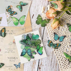 Imeepa 320Pcs Butterfly Stickers Transparent Scrapbooking Stickers | PET - Image 5