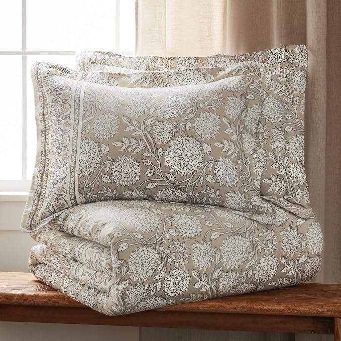 Levtex Home Adare Taupe Reversible Twin/Twin XL Comforter Set - Image 5