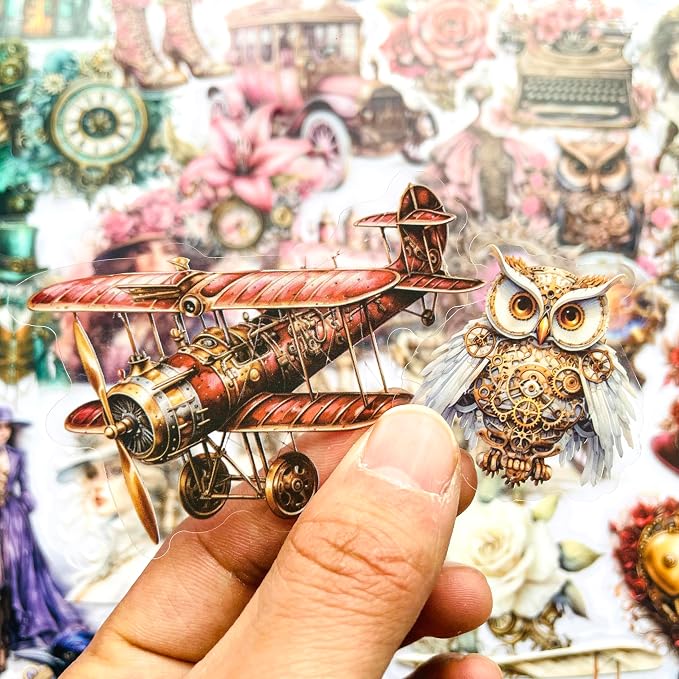 Yoksas Vintage Victorian Steampunk Stickers - Image 2