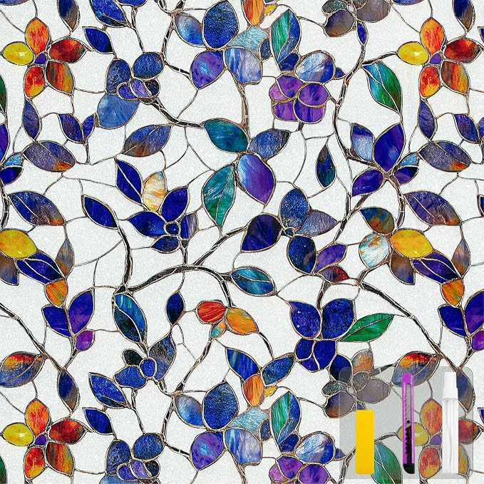 Window Privacy Film Stained Glass Window Film Frosted Window Film Window clings by QHYsunshine