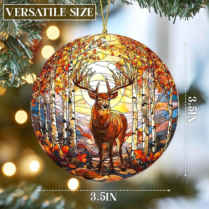 Deer Acrylic Ornament, Acrylic Buck Hanging Decoration - Image 5