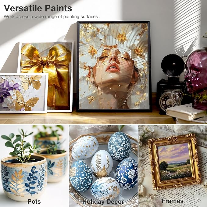 AUREUO Metallic Acrylic Paint Set - Image 6