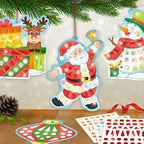 Imagimake Mirror Mosaic Christmas Kids Art Set | DIY Craft Kit | Foil Stickers - Image 5