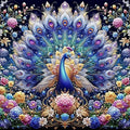 Meothan Diamond Art Kits for Adults, 5D DIY Colorful Peacock Diamond Painting by MeothanDiamondPainting