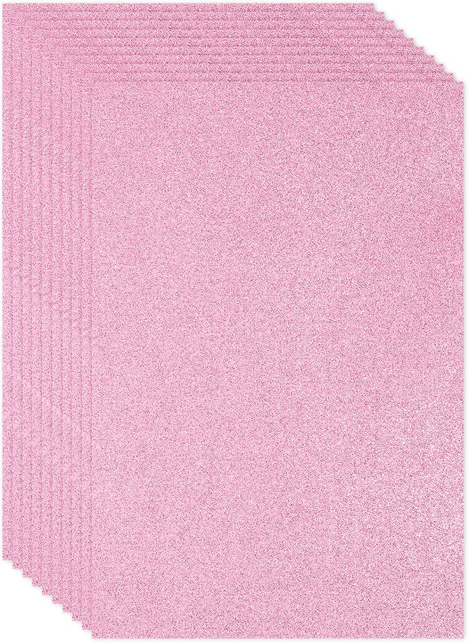 PATIKIL Pink Shiny EVA Glitter Foam Sheet 11 x 8 Inch 2mm Thick by PATIKIL