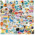 120PCS Hawaii Themed Stickers for Water Bottles, Summer Beach Scene Sticker by Unknown