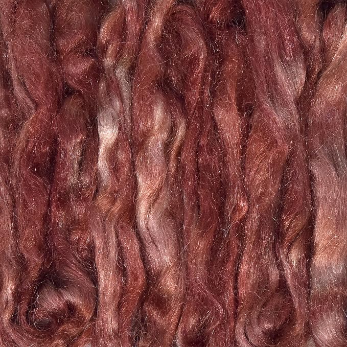 Hand Dyed FIRESTAR Nylon Fiber for Spinning, Felting and Doll Making. Trilobal - Image 2