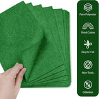 20PCS Green Felt Fabric Sheets - Image 3