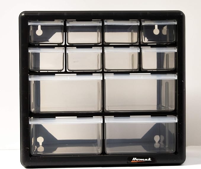 Homak 12-Drawer Parts Organizer, HA01012001 - Image 9