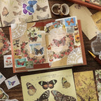 emmoolife Vintage Aesthetic Scrapbooking Supplies Kit, Flowers Botanical Bullet - Image 5