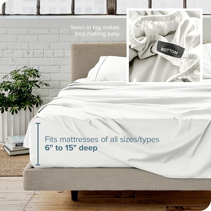 Bare Home Split King Sheet Set - Image 6