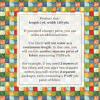 Patchwork Cotton Fabric Panel 61 x 36.6 Inches, Colorful Geometric Squares - Image 6