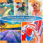 Shuttle 34-Pack Art Canvas for Painting, 5x7/8x10/9x12/11x14 Inch 100% Cotton - Image 7