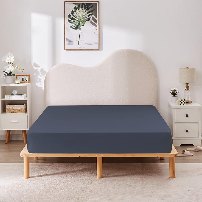 HBHLFZ Twin XL Fitted Sheet Only 2 Pack, Soft Breathable Bottom Sheet - Image 7