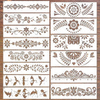 Keluna Border Stencils for Painting by KelunaPaintingStencils