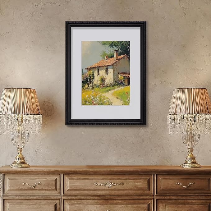 eletecpro 12x16 Vintage Picture Frame, Glass Cover, Horizontal or Vertical - Image 6