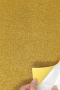 allgala 12 Pack Self-Adhesive Glitter EVA Foam Paper 8 x 12inch Sheets-Gold by Allgala