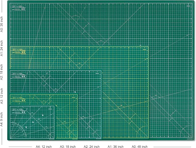 Elan Cutting Mat A2 Green, Self Healing Cutting Mat 18x24 Inch, 5-Ply Craft - Image 5