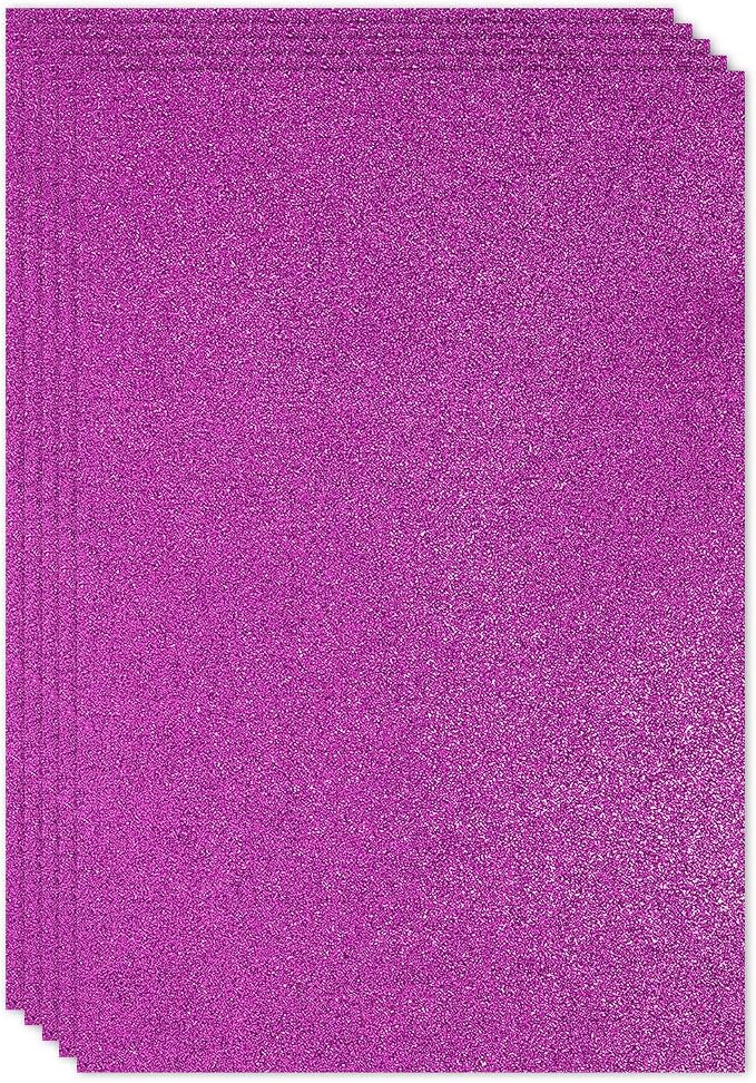 PATIKIL Purple Shiny EVA Glitter Foam Sheet 11.8 x 7.9 Inch 2mm Thick by PATIKIL