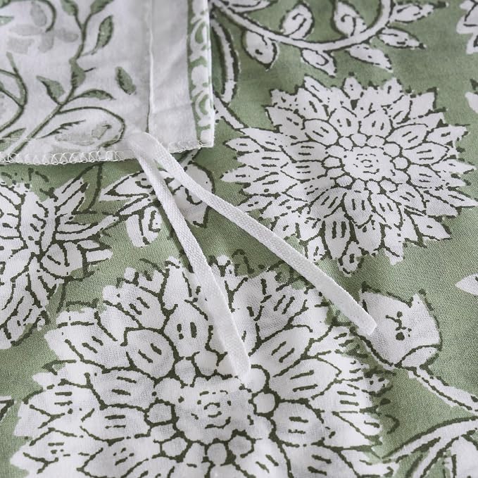 Levtex Home Adare Sage Reversible Twin Duvet Cover Set - Image 7