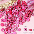 Natural Stone Heishi Beads for Necklace Making, 4 mm x 6 mm Small Flat Round - Image 6