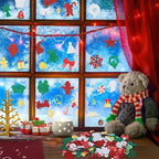 Coopay 600 Pcs Christmas Foam Stickers, Self-Adhesive Glitter Foam Stickers - Image 2