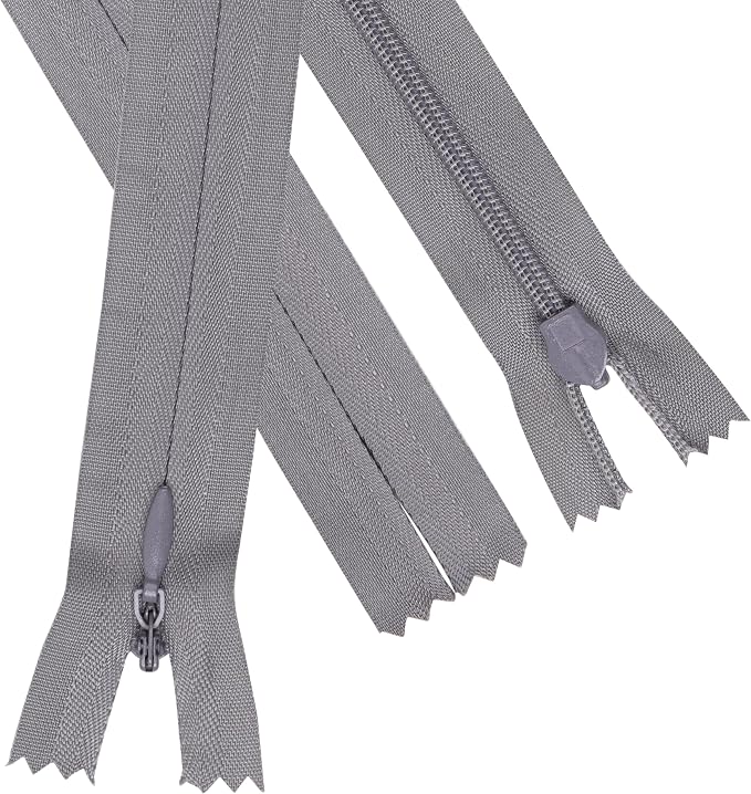 YAKA 20pcs Gray Nylon Invisible Zippers Tailor Sewing Tools Garment Accessories - Image 4
