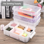CraftGenes Craft Organizers and Storage, 10QT 4-Layer Durable Sewing Organizer - Image 8